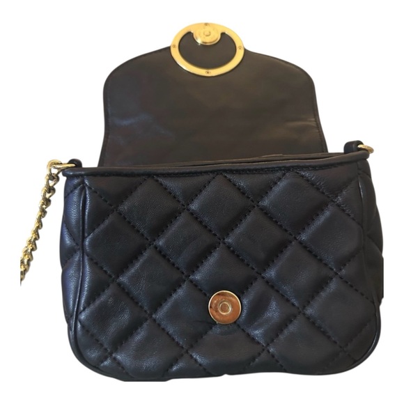 Michael Kors Fulton  Black Quilted Chain Crossbody Bag | Like New Designer Bag - Picture 8 of 16